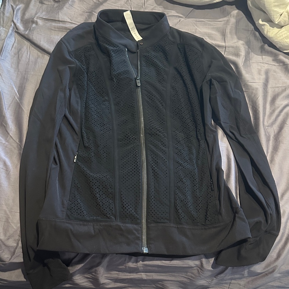 Lululemon Athletica Black Perforated Jacket